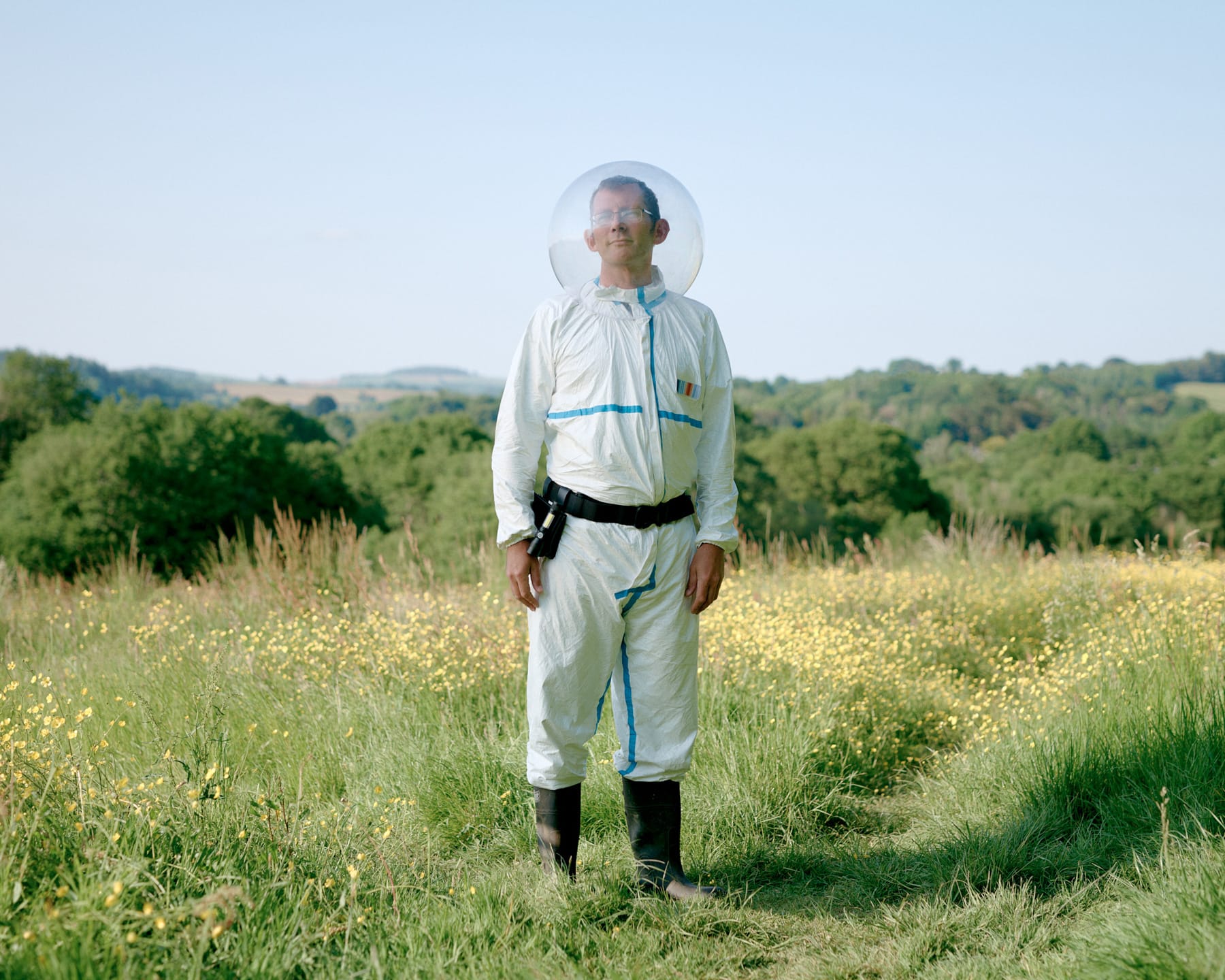 Rob Hopkins at a field