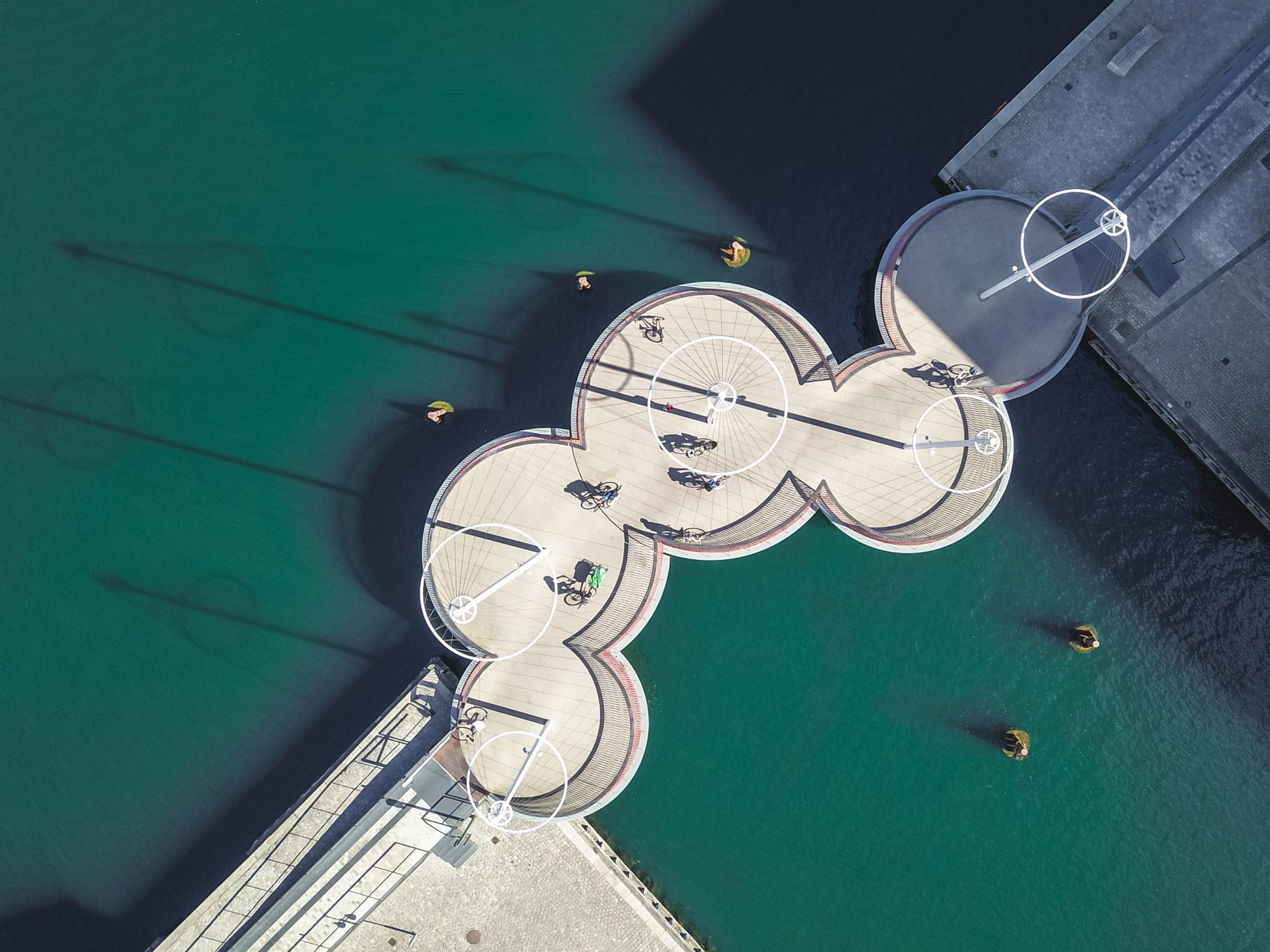 sustainable bike bridge in copenhagen
