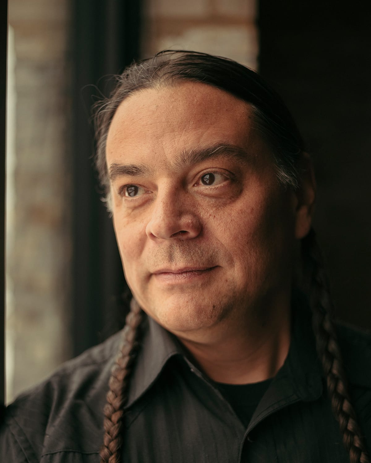 Close-up of Sean Sherman